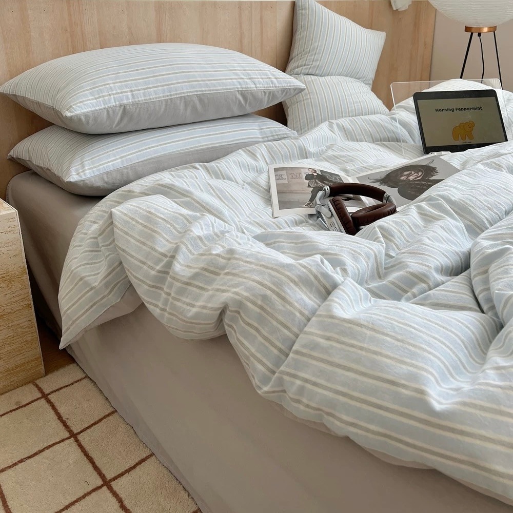 グレー マルチストライプ コットン 布団カバーセット 全2色 ベッドカバー 2サイズ ベッドシーツ セット ベッドリネン おしゃれ 韓国インテリア 韓国雑貨 韓国っぽ インテリア雑貨 70PARK グレー マルチストライプ コットン 布団カバーセット 全2色 ベッドカバー 2サイズ ベッドシーツ セット ベッドリネン おしゃれ 韓国インテリア 韓国雑貨 韓国っぽ インテリア雑貨 70PARK