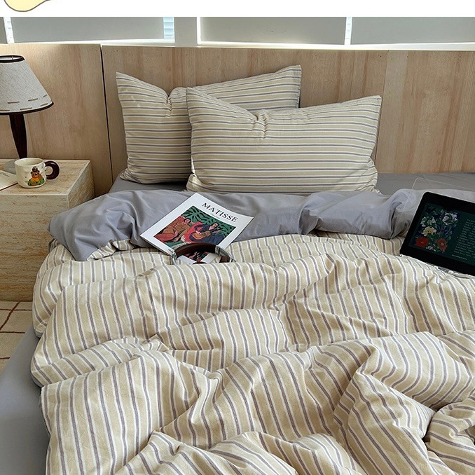 グレー マルチストライプ コットン 布団カバーセット 全2色 ベッドカバー 2サイズ ベッドシーツ セット ベッドリネン おしゃれ 韓国インテリア 韓国雑貨 韓国っぽ インテリア雑貨 70PARK グレー マルチストライプ コットン 布団カバーセット 全2色 ベッドカバー 2サイズ ベッドシーツ セット ベッドリネン おしゃれ 韓国インテリア 韓国雑貨 韓国っぽ インテリア雑貨 70PARK
