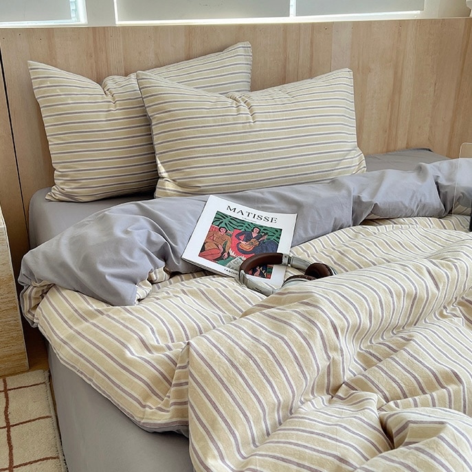 グレー マルチストライプ コットン 布団カバーセット 全2色 ベッドカバー 2サイズ ベッドシーツ セット ベッドリネン おしゃれ 韓国インテリア 韓国雑貨 韓国っぽ インテリア雑貨 70PARK グレー マルチストライプ コットン 布団カバーセット 全2色 ベッドカバー 2サイズ ベッドシーツ セット ベッドリネン おしゃれ 韓国インテリア 韓国雑貨 韓国っぽ インテリア雑貨 70PARK