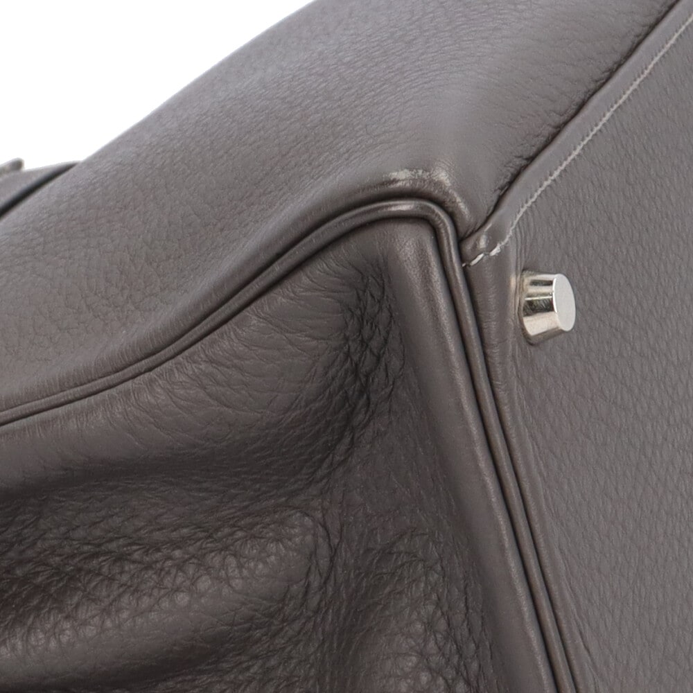 エルメス ケリー32 ハンドバッグ レザー グレー HERMES 中古 美品