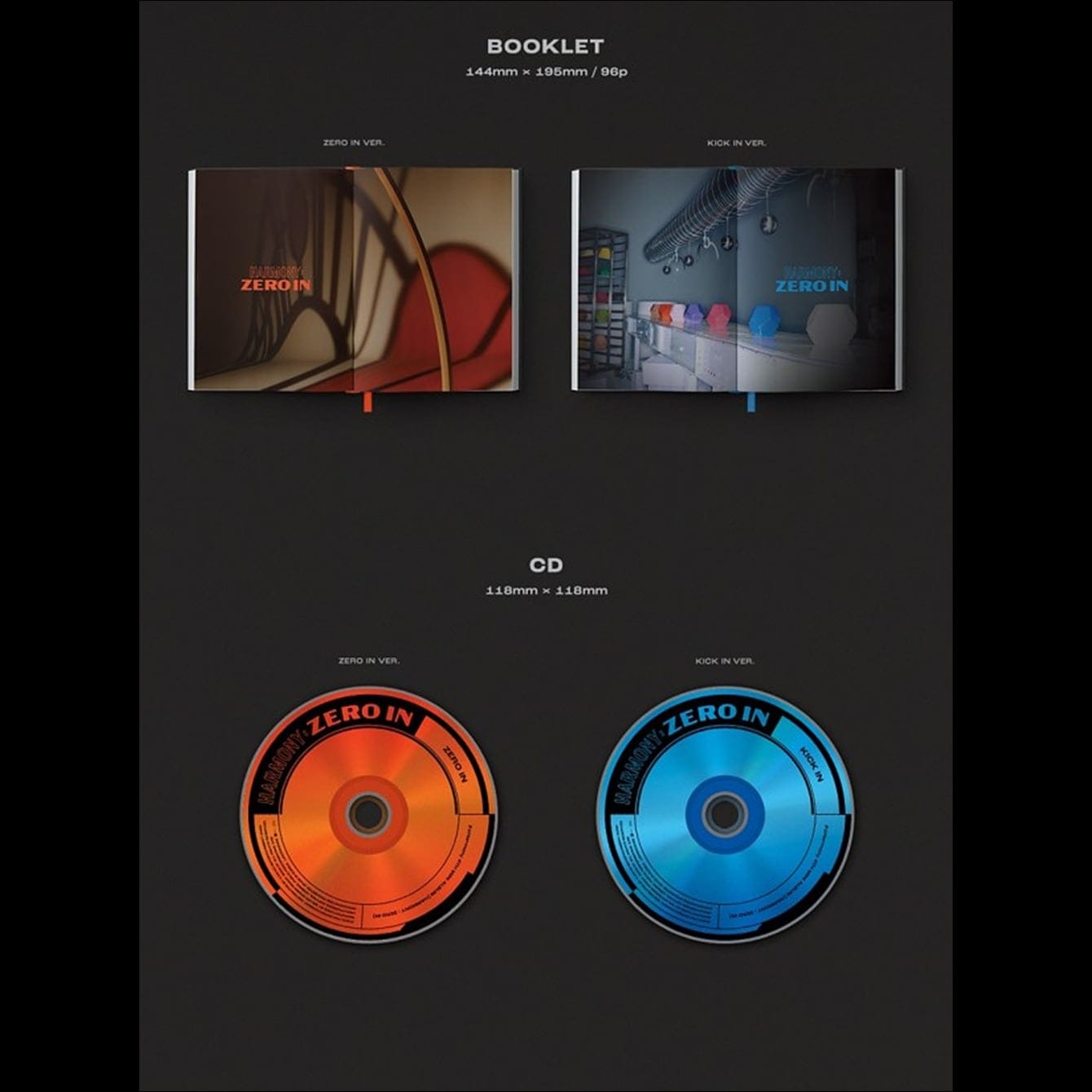 [SET] P1Harmony [HARMONY : ZERO IN] 4th Mini Album + Free Photocard 1EA(fan-made)