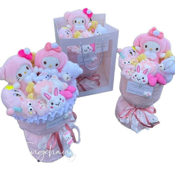 ◇ハローキティ バースデーフラワーコレクション ぬいぐるみセット