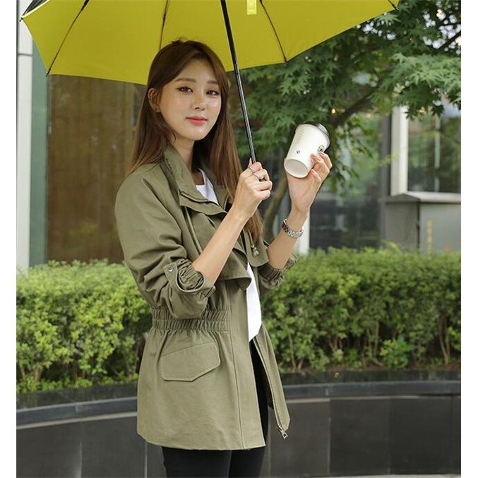 トレンチコート レディース スプリングコート カジュアル スリム コート お洒落 レディースコート
