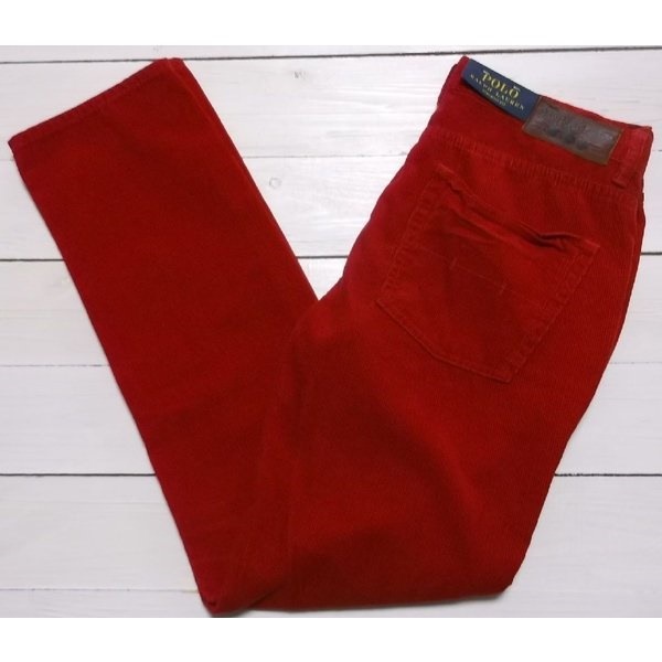 コーデュロイパンツ 5ポケット レッド PR3-216