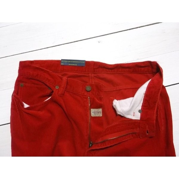 コーデュロイパンツ 5ポケット レッド PR3-216