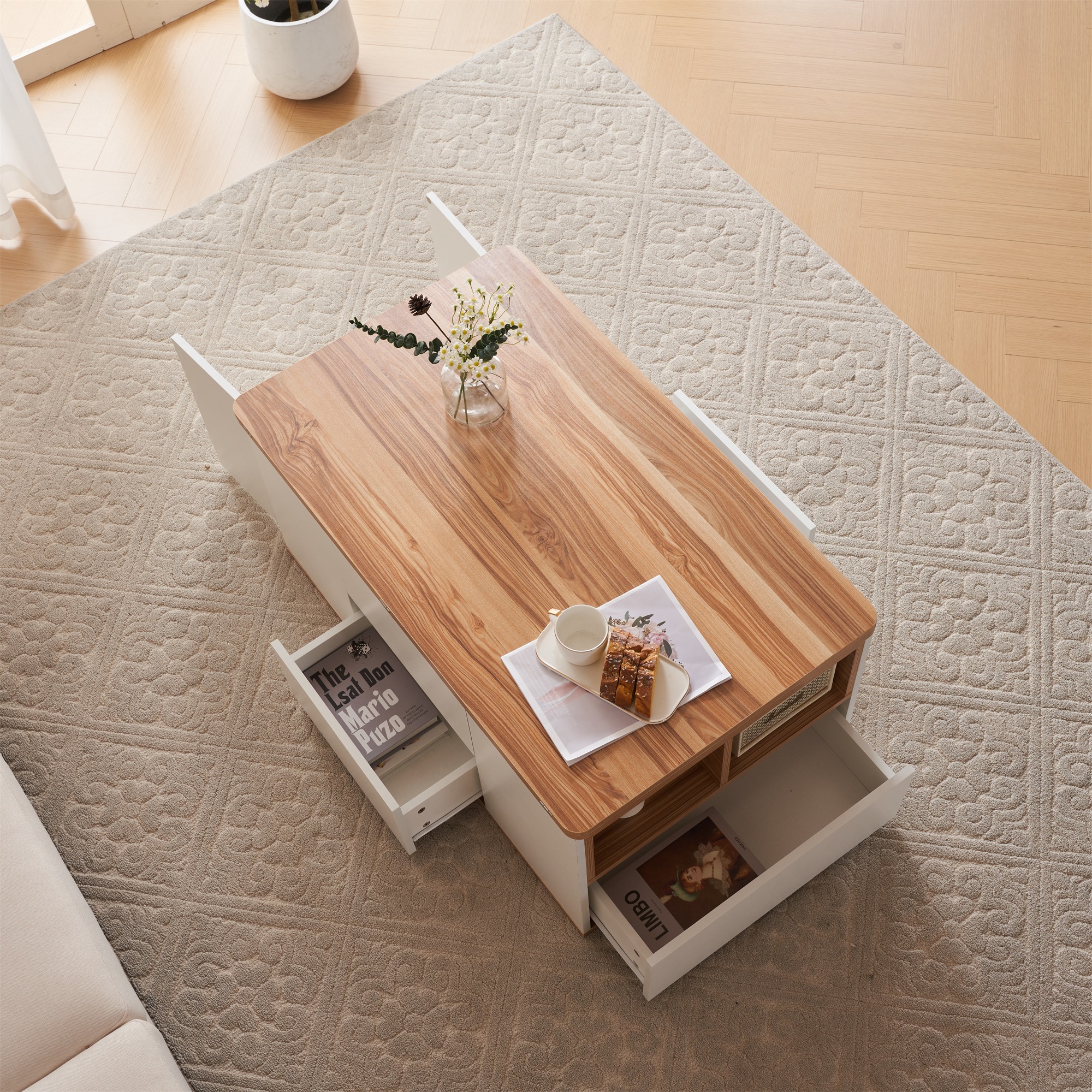 465テーブル センターテーブル 昇降式テーブル 高さ調節可能 幅100 折りたたみ 天板昇降 引出し 多機能 ダイニングテーブル【ホワイト】 465テーブル センターテーブル 昇降式テーブル 高さ調節可能 幅100 折りたたみ 天板昇降 引出し 多機能 ダイニングテーブル【ホワイト】