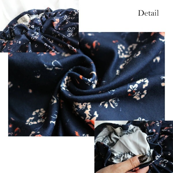 【新品】小花柄ネイビーワンピース ハイネックフリル 親子リンク 秋冬 110 120 130 140 150 160cm 【新品】小花柄ネイビーワンピース ハイネックフリル 親子リンク 秋冬 110 120 130 140 150 160cm