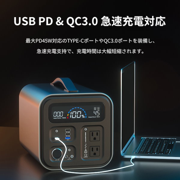 Qoo10] Gofort ポータブル電源 1200W