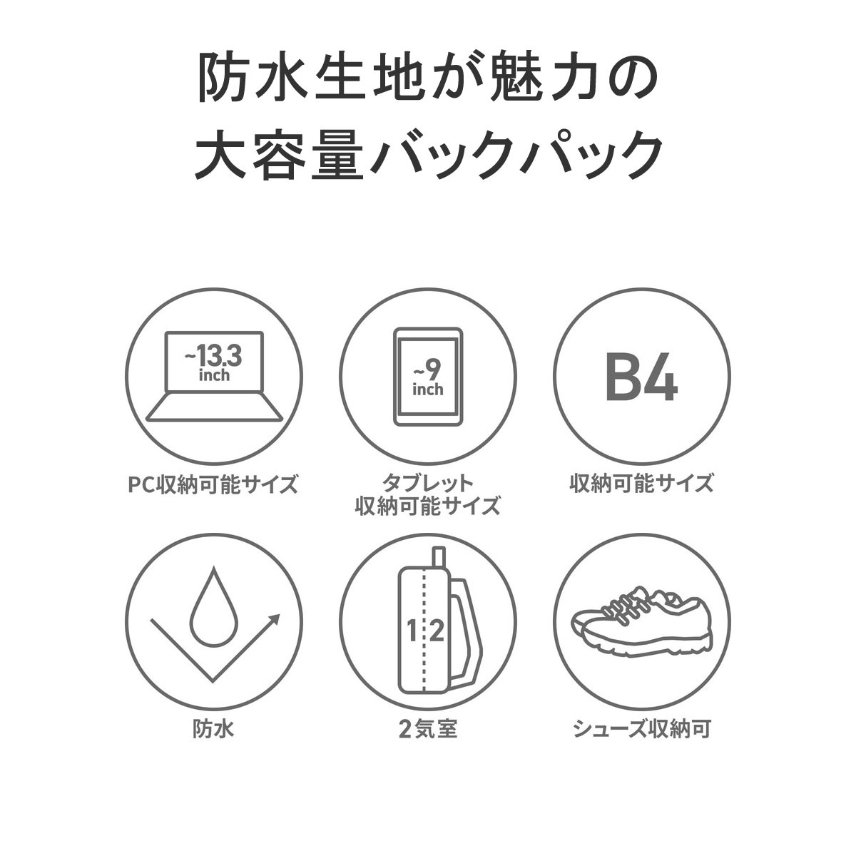 公認販売店 リュック 36L 通学 大容量 シールド リュックサック バックパック スクエアバックパック B4 A4 PC 防水 シールド35+2レイヤー