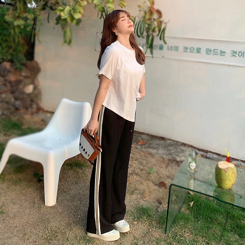 パンツレギンスゆったり 4L 上品 ズボン ワイドパンツフランス式のユニークなtシャツの大きいサイズは少し太っています 春夏 5L 秋冬 5l レディース 韓国ファッション 大きいサイズ