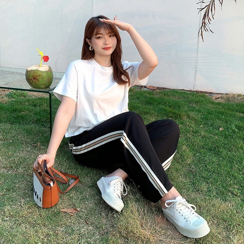 パンツレギンスゆったり 4L 上品 ズボン ワイドパンツフランス式のユニークなtシャツの大きいサイズは少し太っています 春夏 5L 秋冬 5l レディース 韓国ファッション 大きいサイズ