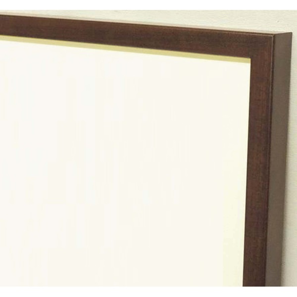 木製額色あせを防ぐUVカットアクリル デッサン額 四ツ切サイズ（424348mm）ブラウン 壁掛けひも付き 化粧箱入り