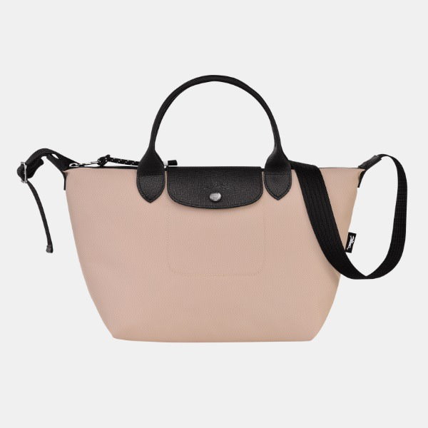 新品 Longchamp ル プリアージュ キュイールトップハンドルバッグ S 人気❤Longchamp ル プリアージュ キュイールトップハンドル
