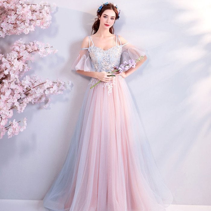 演奏会用ドレス グレー カラードレス ロングドレス パーティードレス ウェディングドレス 発表会 結