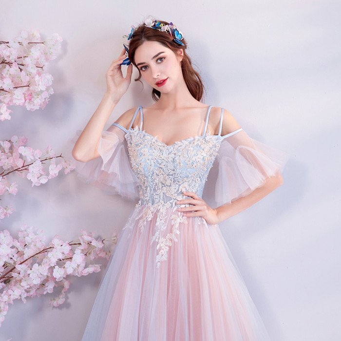 演奏会用ドレス グレー カラードレス ロングドレス パーティードレス ウェディングドレス 発表会 結