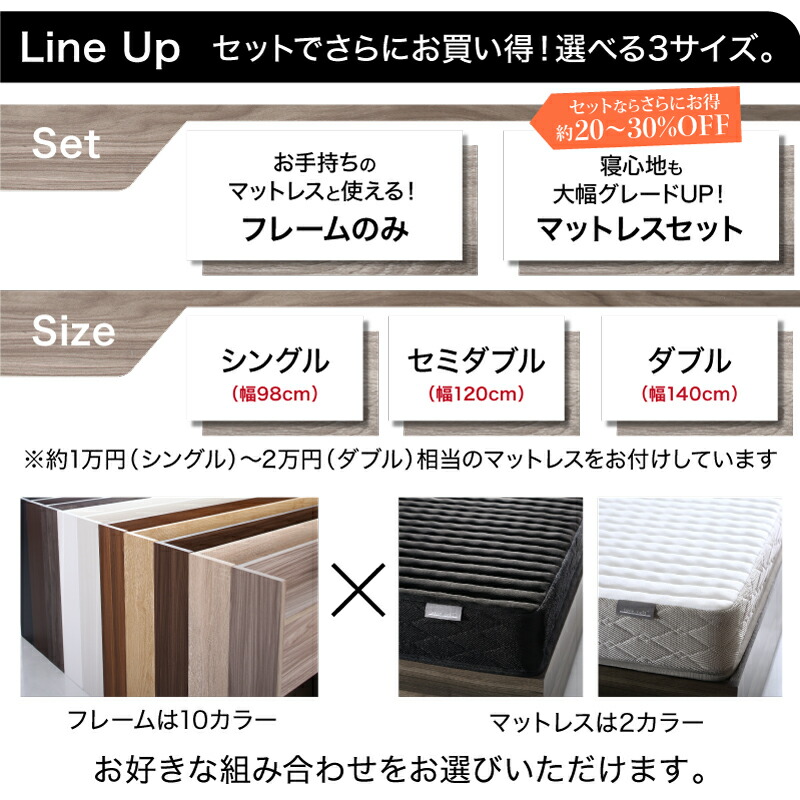 [組立設置付]棚コンセント付き 引き出し収納ベッド [エヴァーX] [ゾーンコイルマットレス付き] シングル [フレーム色]ダークグレー [マットレス色]ブラック
