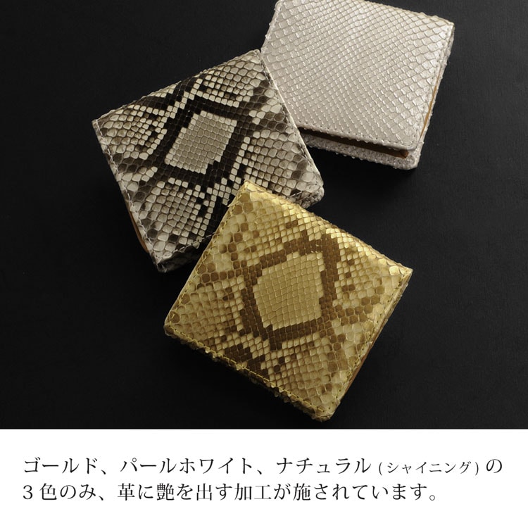 パイソンレザーコインケース ネコポス対応 パイソンレザーコインケース ネコポス対応