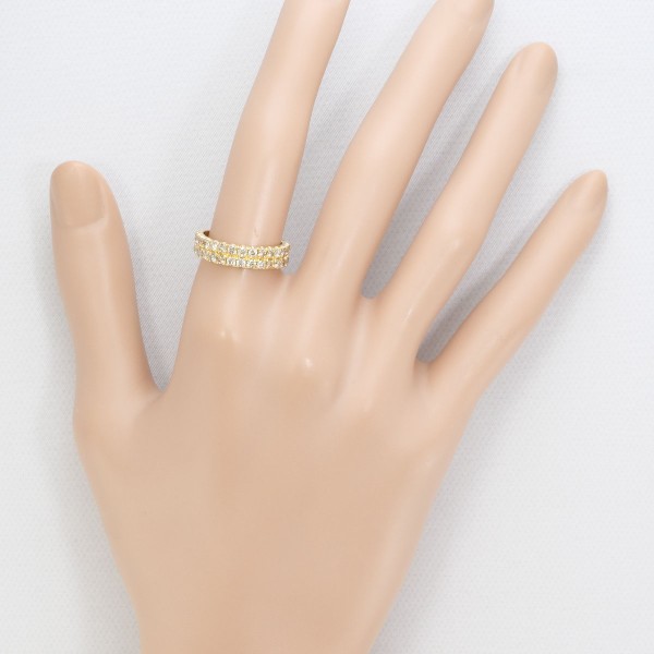 K18 18金 YG リング 指輪 12号 ダイヤ 1.00 カード鑑別書 ジュエリー 中古 K18 18金 YG リング 指輪 12号 ダイヤ 1.00 カード鑑別書 ジュエリー 中古