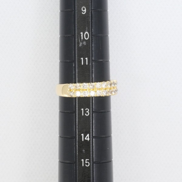 K18 18金 YG リング 指輪 12号 ダイヤ 1.00 カード鑑別書 ジュエリー 中古 K18 18金 YG リング 指輪 12号 ダイヤ 1.00 カード鑑別書 ジュエリー 中古