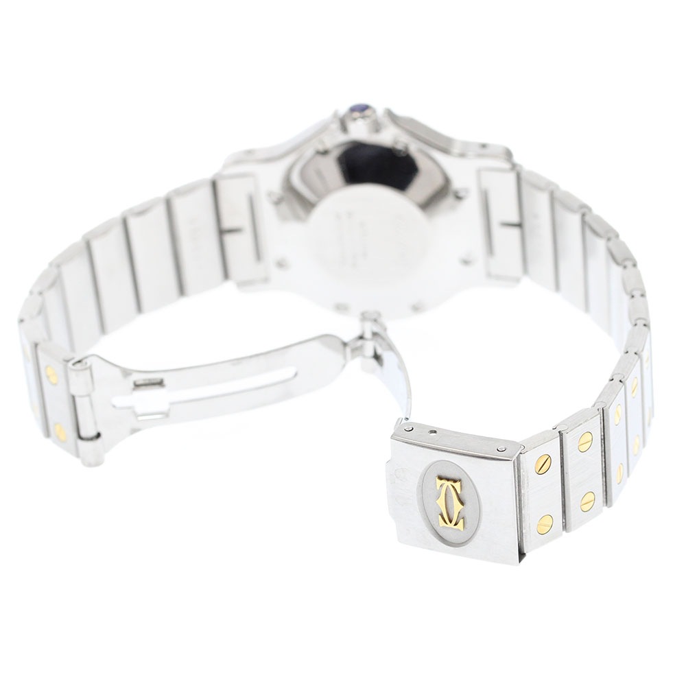 訳あり カルティエ CARTIER サントスオクタゴンLM YGベゼル 自動巻き メンズ _870085【中古】 訳あり カルティエ CARTIER サントスオクタゴンLM YGベゼル 自動巻き メンズ _870085【中古】