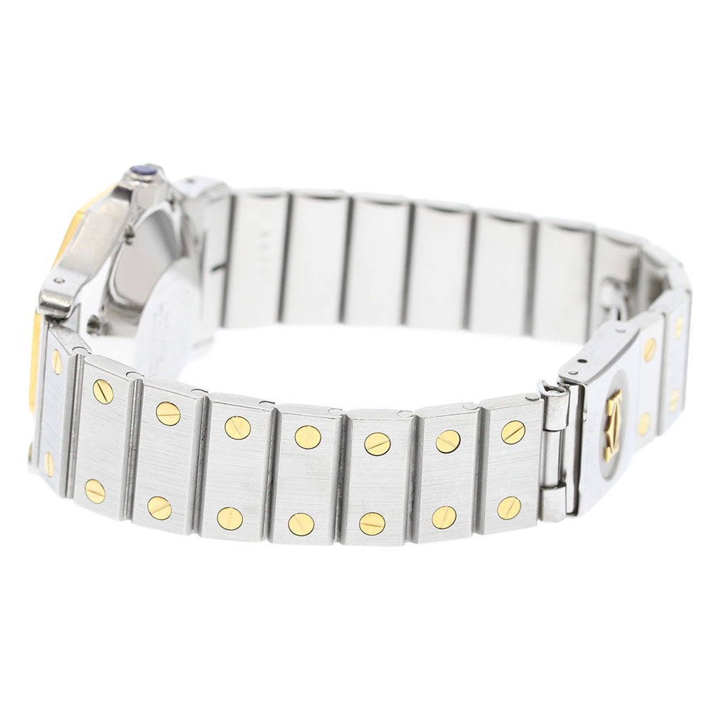 訳あり カルティエ CARTIER サントスオクタゴンLM YGベゼル 自動巻き メンズ _870085【中古】 訳あり カルティエ CARTIER サントスオクタゴンLM YGベゼル 自動巻き メンズ _870085【中古】