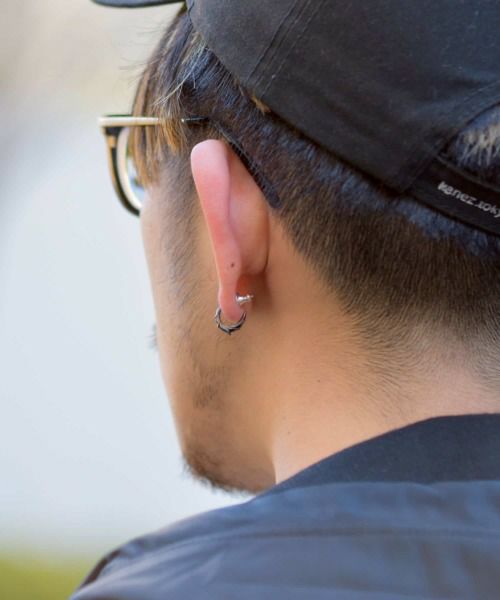 ピアス メンズ n.c.tフープピアス SV925 LH-01EA0831 メンズピアス 片耳用 1点売り クリスマス 誕生日 プレゼント ギフト 彼氏 【ネコポス】