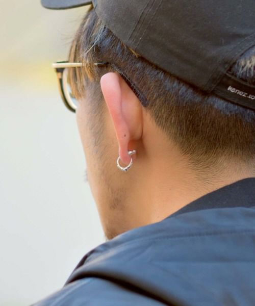 ピアス メンズ n.c.tフープピアス SV925 LH-01EA0831 メンズピアス 片耳用 1点売り クリスマス 誕生日 プレゼント ギフト 彼氏 【ネコポス】