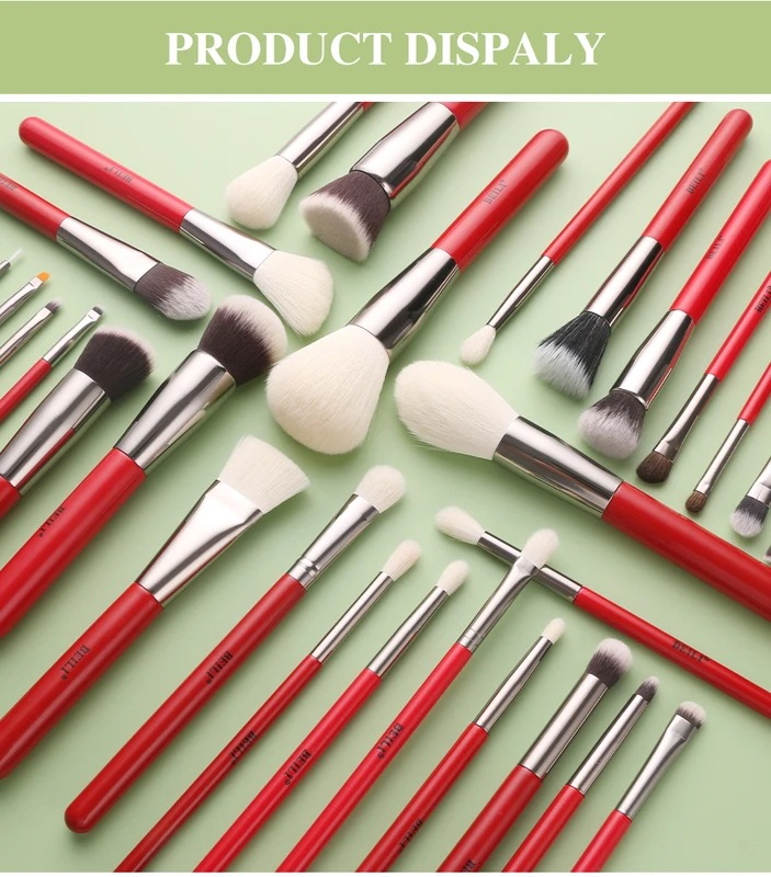 Beili-天然メイクブラシのセット,1130個,パウダー,チーク,アイシャドウ,プロのアイシャドウ用 Beili-天然メイクブラシのセット,1130個,パウダー,チーク,アイシャドウ,プロのアイシャドウ用