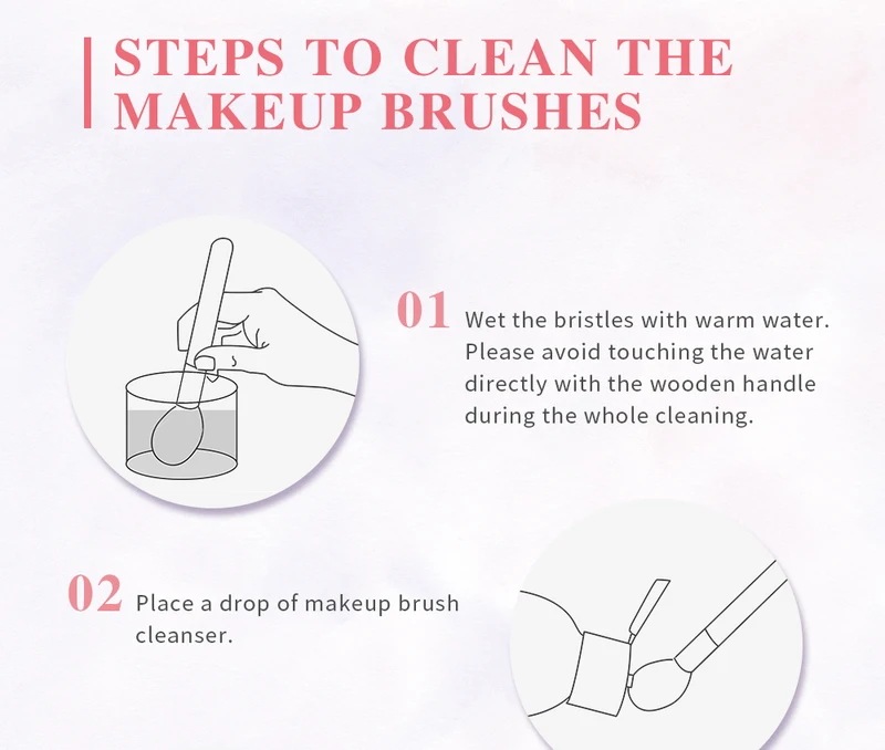 Beili-天然メイクブラシのセット,1130個,パウダー,チーク,アイシャドウ,プロのアイシャドウ用 Beili-天然メイクブラシのセット,1130個,パウダー,チーク,アイシャドウ,プロのアイシャドウ用