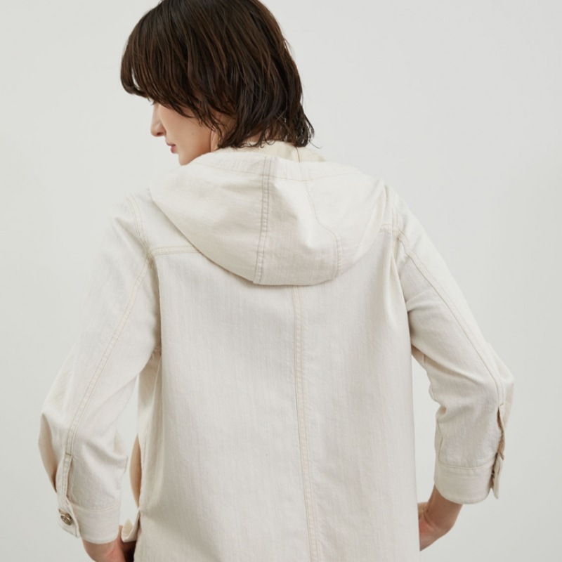 [オリビアローレン] フード付きデニムジャケット_VVBMJ4M3361