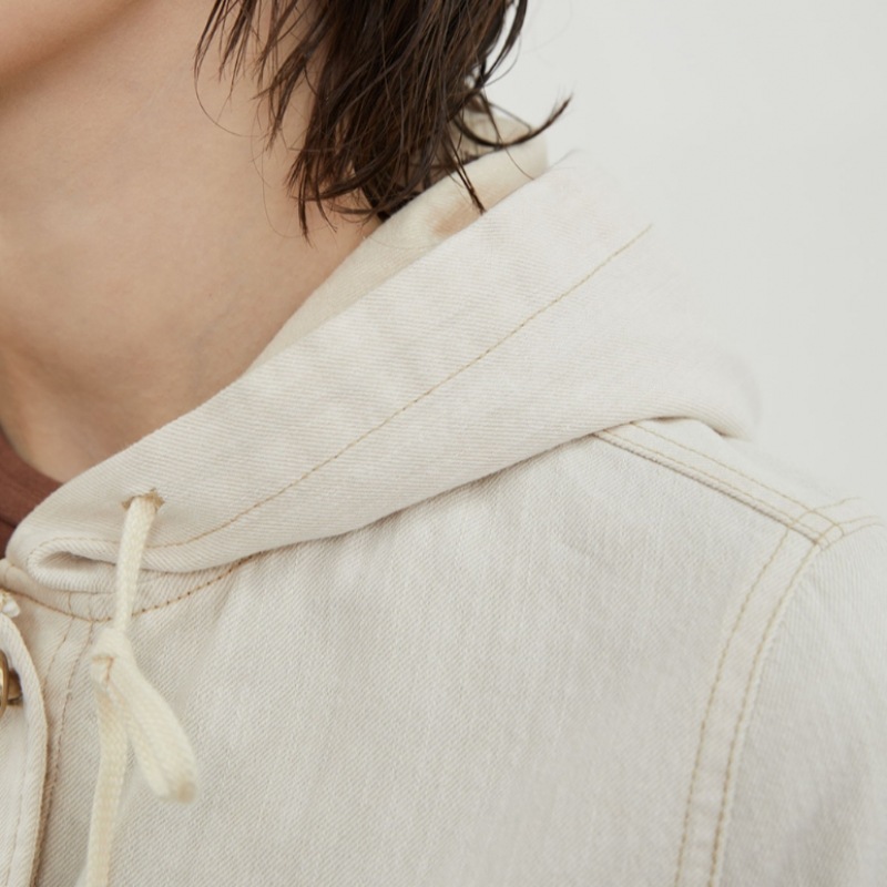 [オリビアローレン] フード付きデニムジャケット_VVBMJ4M3361