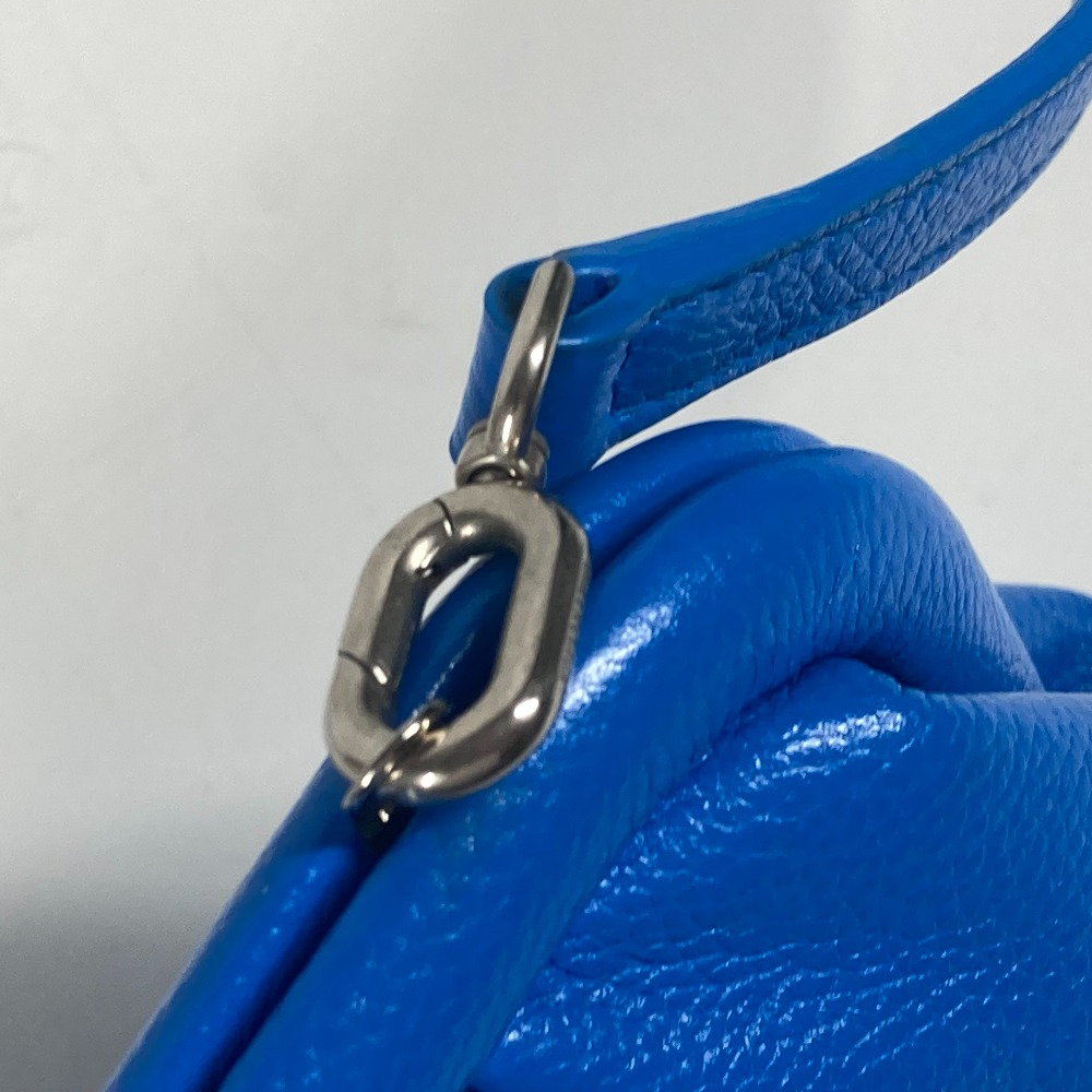 クラッチバッグ 618895 Cloud XS ロゴ クラウド カバン ポーチ バイカラー 2WAYバッグ ショルダーバッグ ポシェット レザー ブルー