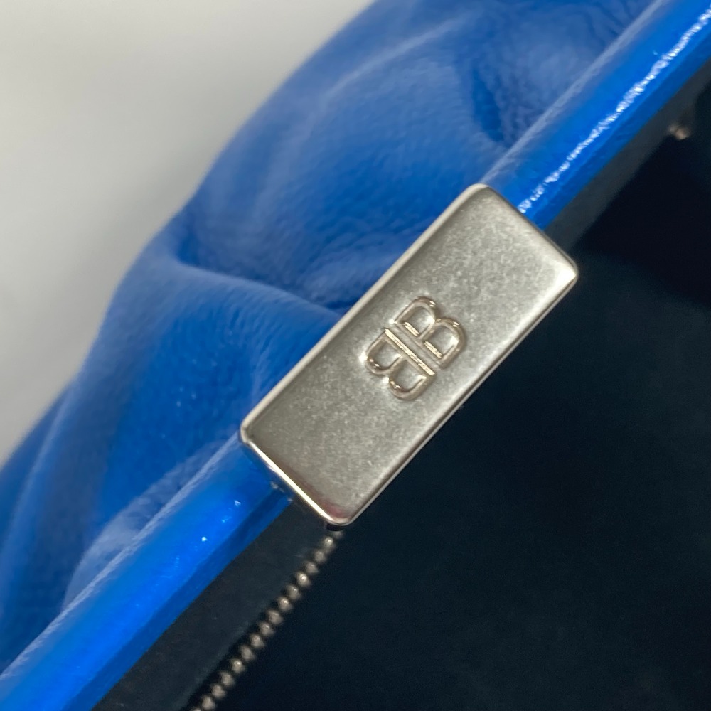 クラッチバッグ 618895 Cloud XS ロゴ クラウド カバン ポーチ バイカラー 2WAYバッグ ショルダーバッグ ポシェット レザー ブルー