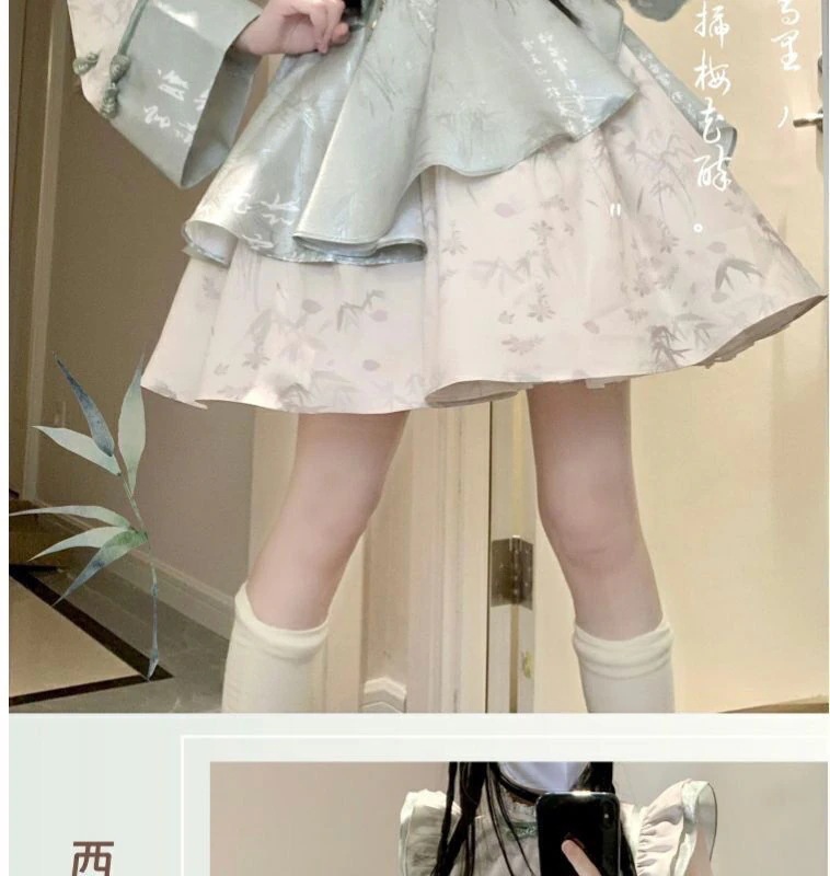 新中国式改良チャイナドレスロリータ少女漢服ロリータワンピース 新中国式改良チャイナドレスロリータ少女漢服ロリータワンピース