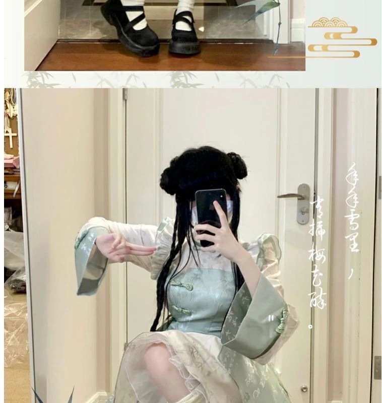 新中国式改良チャイナドレスロリータ少女漢服ロリータワンピース 新中国式改良チャイナドレスロリータ少女漢服ロリータワンピース