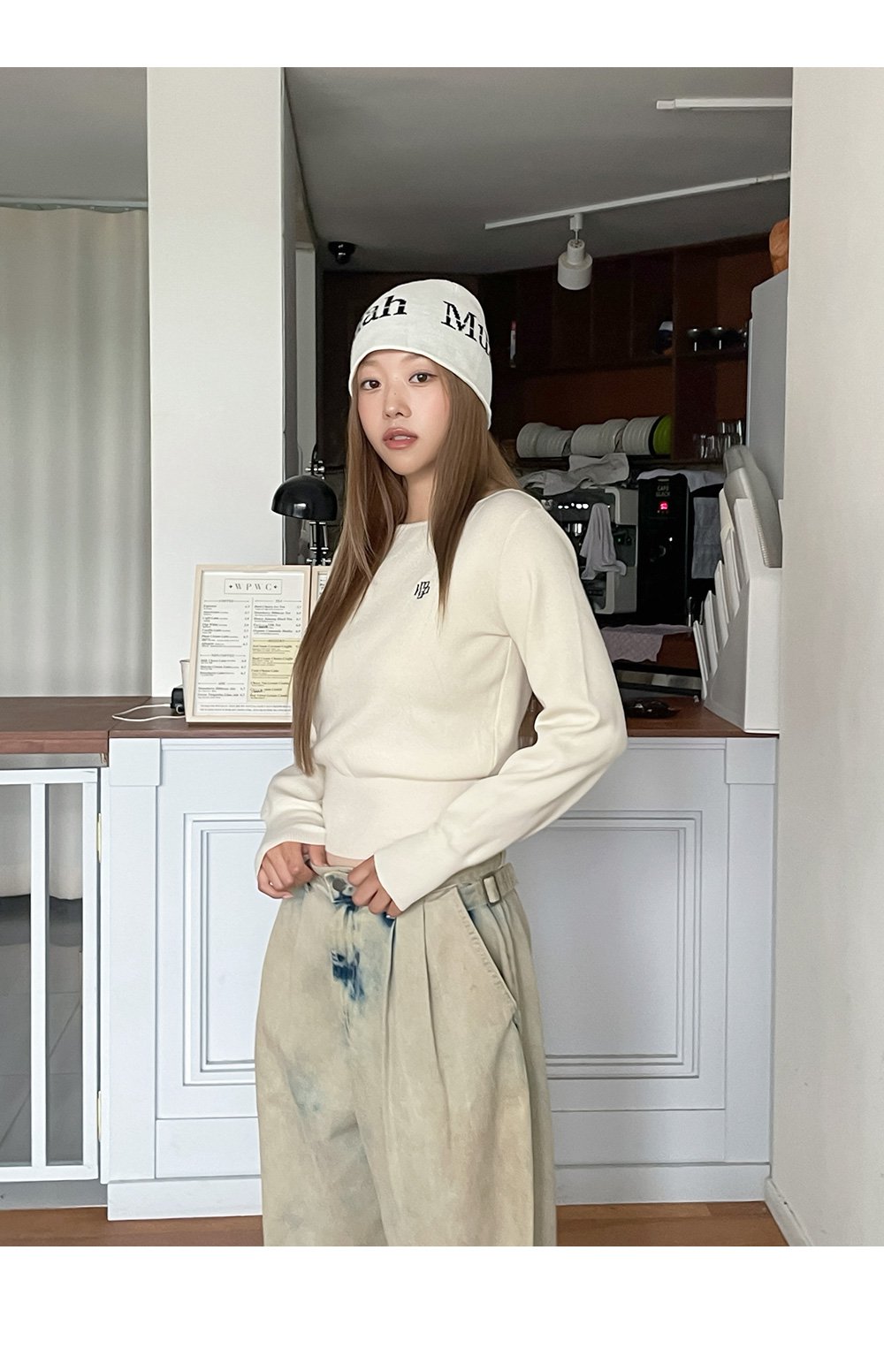 STITCH LOGO SOFT BOATNECK KNIT 4色 新商品 女性服 デイリールック 新商品 韓国人気 韓国ファッション シャツ 韓国スタイル 学生ファッション 肝節期