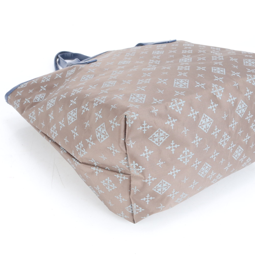 美品 モノグラム レザー×ナイロン トート バッグ 肩掛け ショルダー ハンド A4 レディース RCE CN5-5 中古