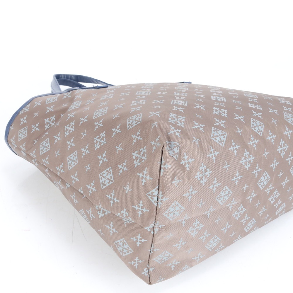 美品 モノグラム レザー×ナイロン トート バッグ 肩掛け ショルダー ハンド A4 レディース RCE CN5-5 中古