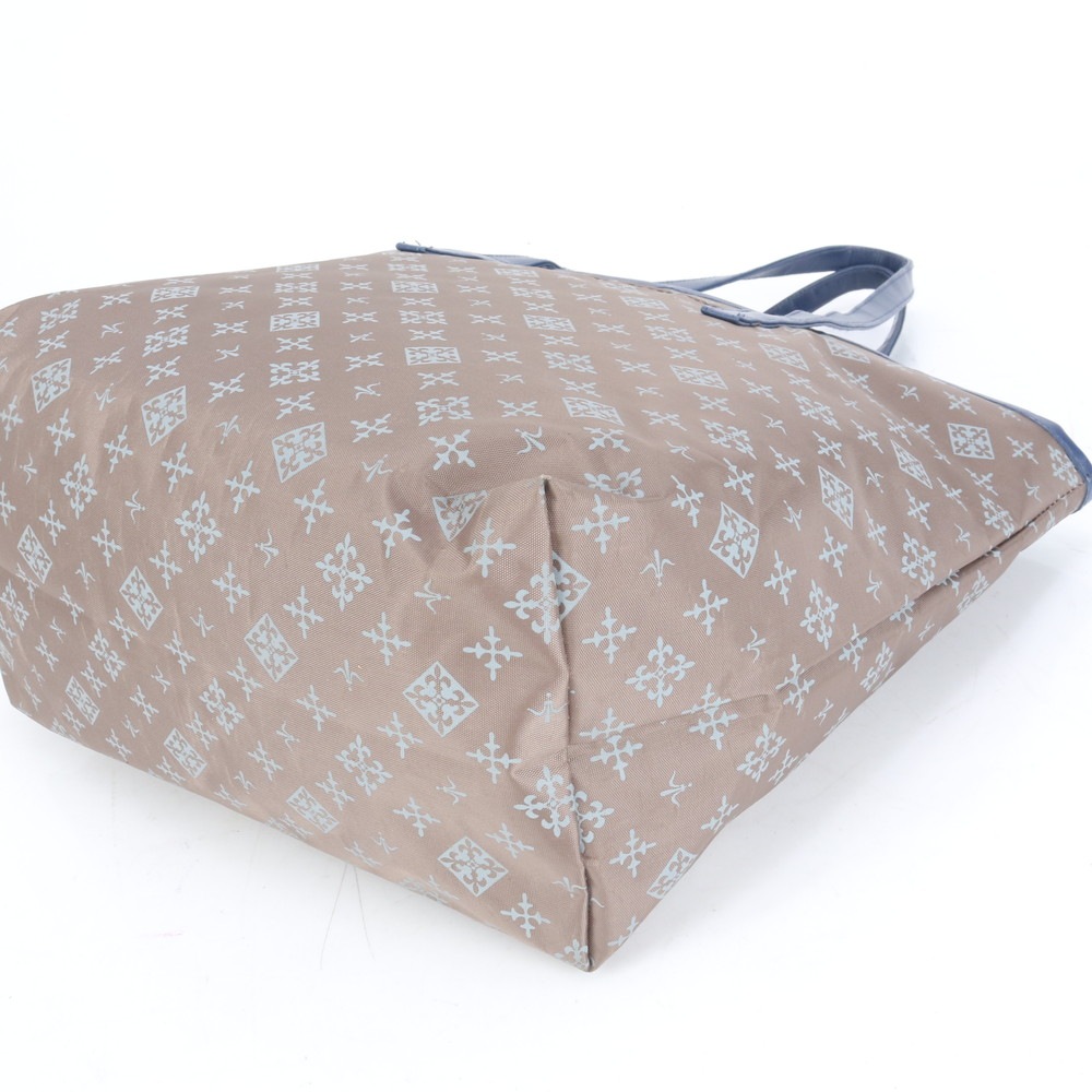 美品 モノグラム レザー×ナイロン トート バッグ 肩掛け ショルダー ハンド A4 レディース RCE CN5-5 中古