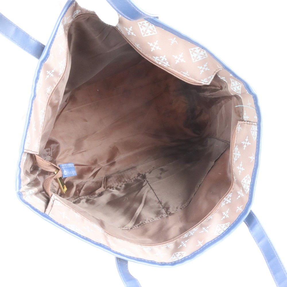 美品 モノグラム レザー×ナイロン トート バッグ 肩掛け ショルダー ハンド A4 レディース RCE CN5-5 中古