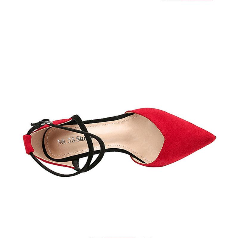 500円OFFクーポン アンクルストラップ ポインテッドトゥ 9cmヒール パンプス 痛くない 結婚式 脱げない 小さいサイズ 靴 ピンヒール 歩きやすい レディース フック 履きやすい スウェード