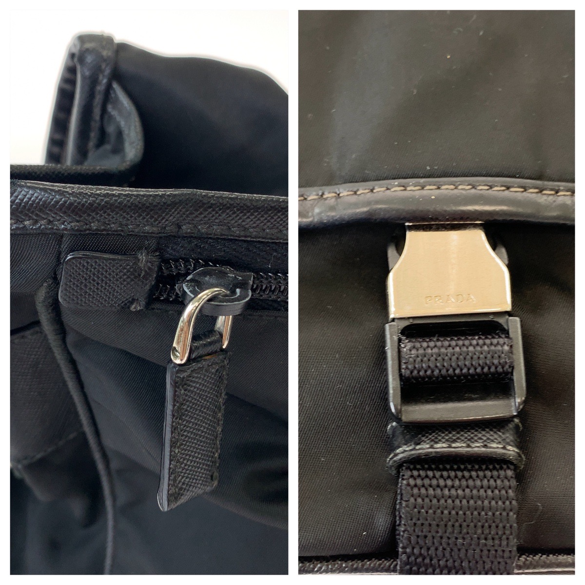 テスート 三角ロゴプレート ブラック 黒 シルバー金具 ナイロン ショルダーバッグ メッセンジャーバッグ メンズ 407078