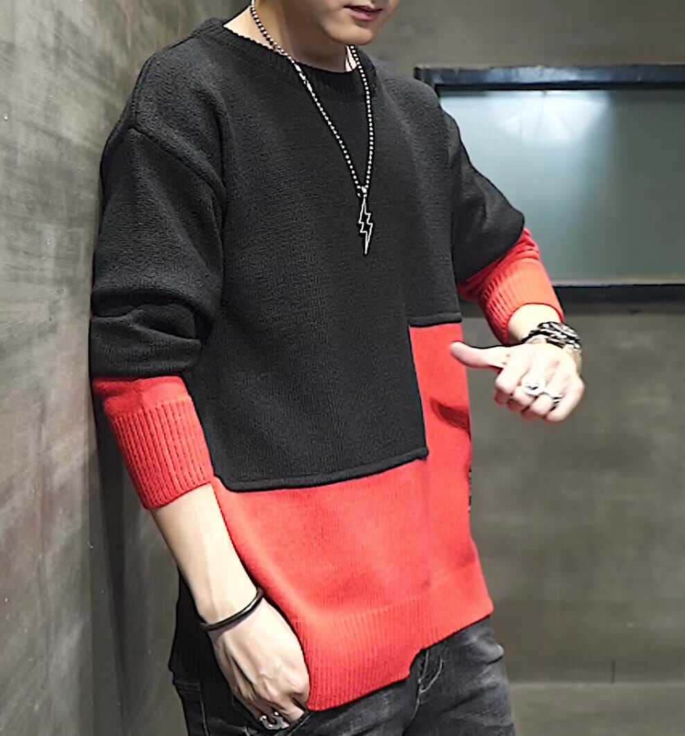 トップス 上着 人気 おすすめ おしゃれ お洒落 激安 安い プチプラ ニット セーター 長袖 ロング リブニット ラウンドネック 丸首 クルーネック ダメージ ドロップショルダー sh01