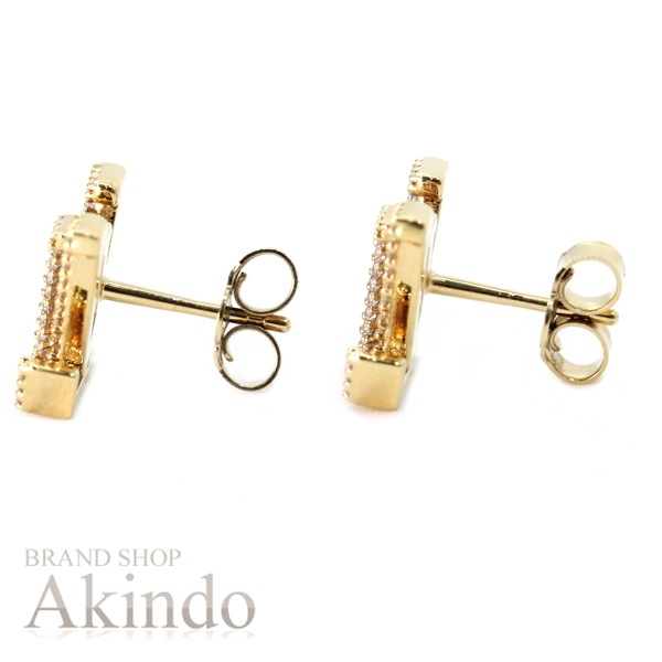 【新品同様】ルイヴィトン ピアス・LV アイコニック ストラス M00609 ゴールド ラインストーン レディース プレゼント LOUIS VUITTON ピアス アクセサリー ビトン ブランド ギフ