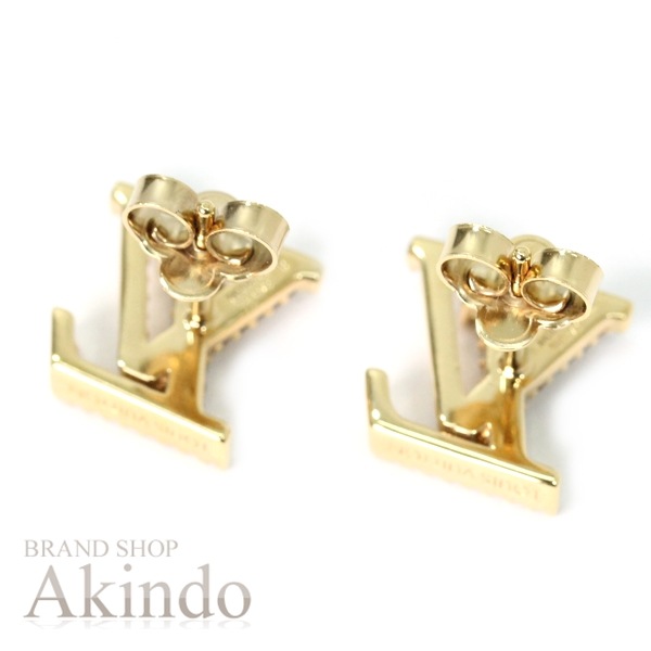 【新品同様】ルイヴィトン ピアス・LV アイコニック ストラス M00609 ゴールド ラインストーン レディース プレゼント LOUIS VUITTON ピアス アクセサリー ビトン ブランド ギフ