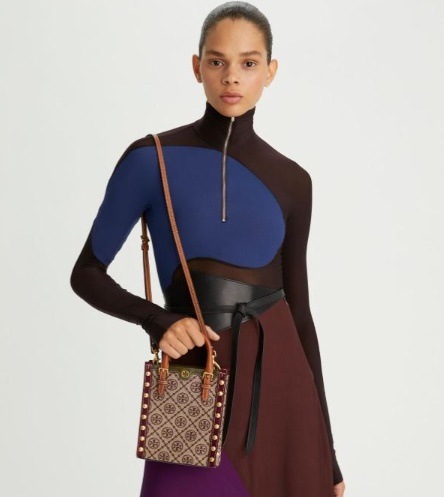 2WAY ミニトートバッグ ハンドバッグ ショルダーバッグ Tモノグラム ジャガード 139438