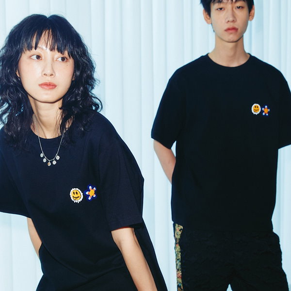 【POSE NUMBER EIGHT】P.T RINGER TEE [TXT テヒョン着用] 兼用 포즈넘버에잇(POSE NUMBER EIGHT) P.T RINGER TEE (WHITE/SMOKE