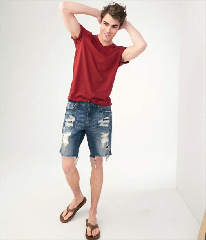 AEROPOSTALE ショートパンツ 6631-1631-997 短パン デニム メンズ エアロポステール エアロ ストレッチ USA直輸入 正規品 180715