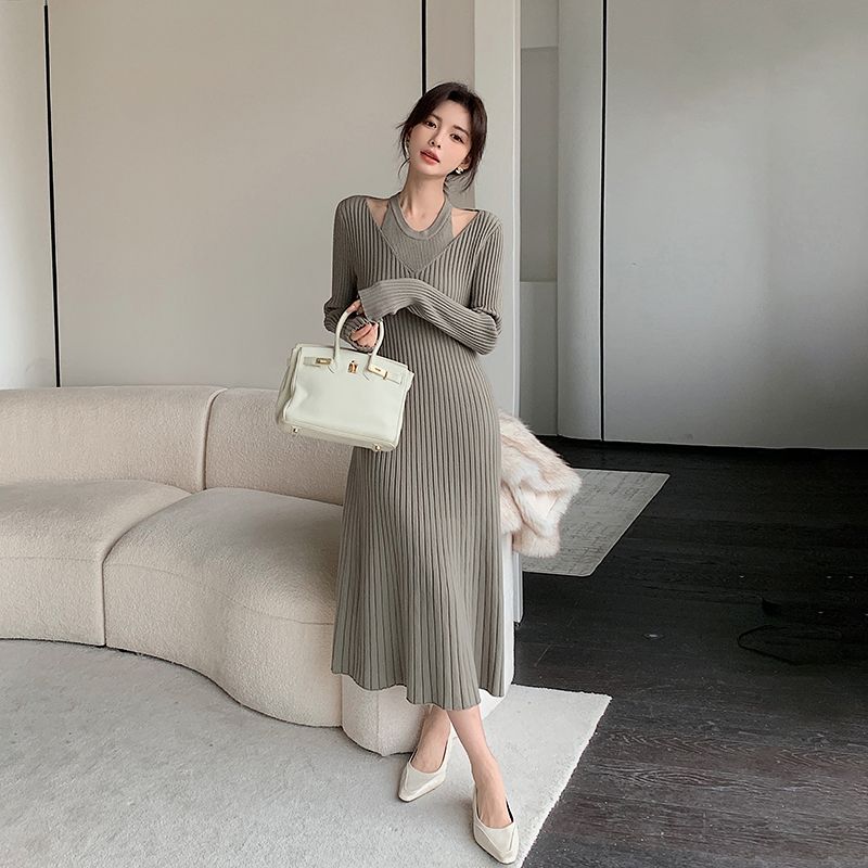 ニットワンピース ボトムス ワンピース 秋冬 細身 薄手 気質ワンピース ワンピースレディース ドレス ロングワンピース ニットワンピース ワンピース レディースファッション 韓国 ワンピース メカ割 ニットワンピース ボトムス ワンピース 秋冬 細身 薄手 気質ワンピース ワンピースレディース ドレス ロングワンピース ニットワンピース ワンピース レディースファッション 韓国 ワンピース メカ割