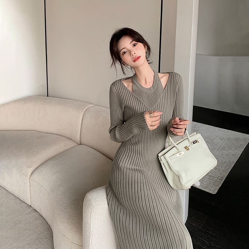 ニットワンピース ボトムス ワンピース 秋冬 細身 薄手 気質ワンピース ワンピースレディース ドレス ロングワンピース ニットワンピース ワンピース レディースファッション 韓国 ワンピース メカ割 ニットワンピース ボトムス ワンピース 秋冬 細身 薄手 気質ワンピース ワンピースレディース ドレス ロングワンピース ニットワンピース ワンピース レディースファッション 韓国 ワンピース メカ割